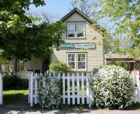 Arabella's Tea Room and garden in summer